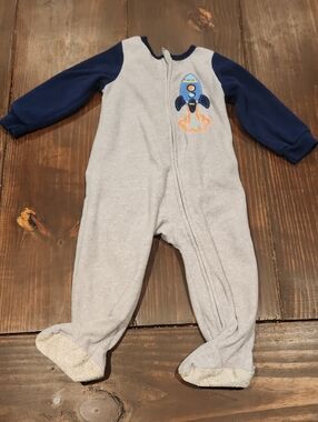 Rocket Footed One-Piece for Kids